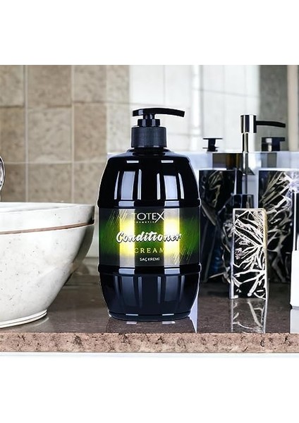 Totex Saç Kondisyoner Kremi | Onarıcı ve Besleyici | Karışıklık - Kabarıklık Önleyici Bakım Kremi 750 ml