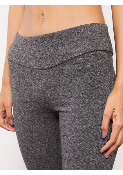 Yeni Sezon Kadın Beli Lastikli Düz Spor Tayt modelleri