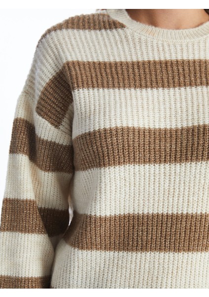 Yeni Sezon Bisiklet Yaka Renk Bloklu Kadın Triko Kazak modelleri