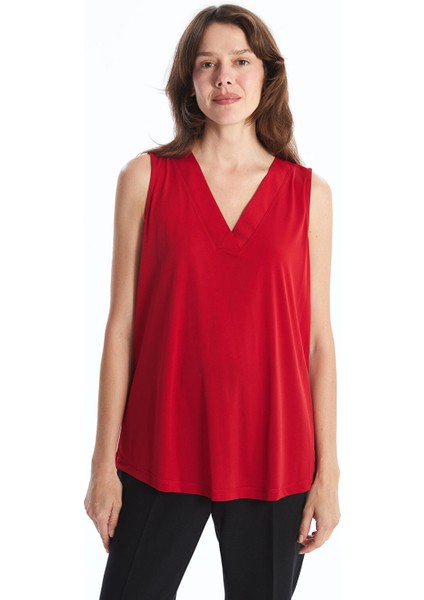 Yeni Sezon V Yaka Kadın Bluz