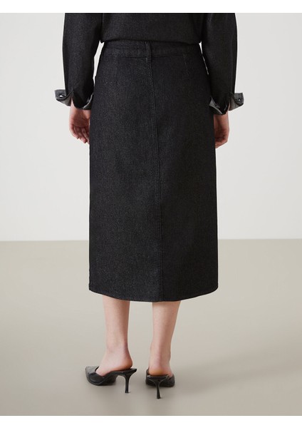 Yeni Sezon Standart Fit Kadın Jean Etek fırsatları