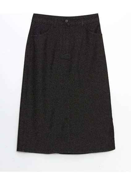 Yeni Sezon Standart Fit Kadın Jean Etek indirimleri