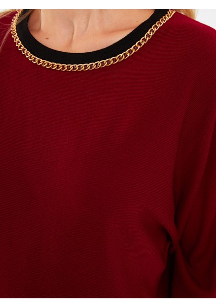 Yeni Sezon Bisiklet Yaka Düz Uzun Kollu Kadın Triko Kazak modelleri