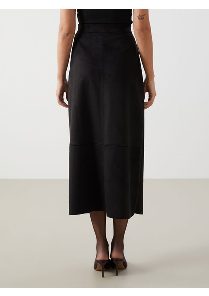 Yeni Sezon Beli Fermuarlı Süet Kadın Etek fırsatları