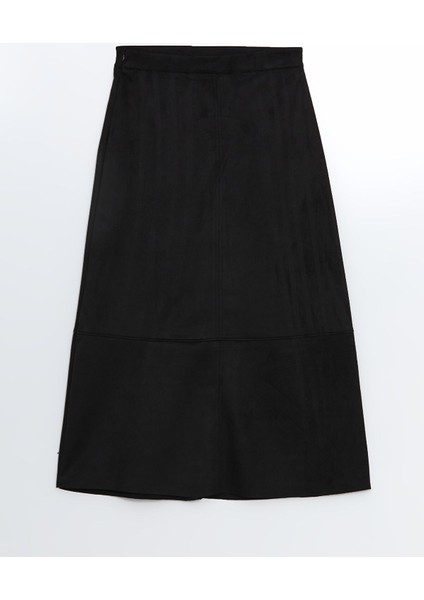 Yeni Sezon Beli Fermuarlı Süet Kadın Etek indirimleri