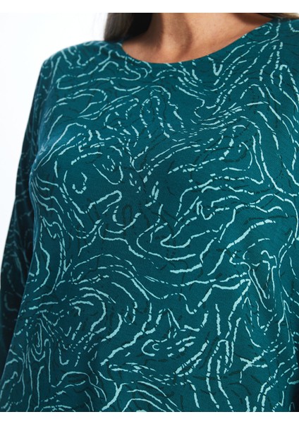 Yeni Sezon Bisiklet Yaka Desenli Kadın Bluz modelleri