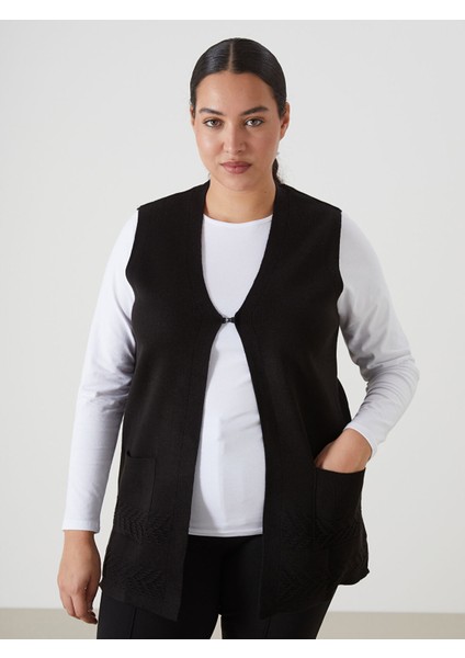 Yeni Sezon V Yaka Kadın Triko Yelek fiyatları