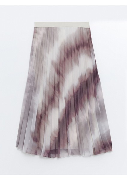 Yeni Sezon Beli Lastikli Desenli Pileli Kadın Etek indirimleri