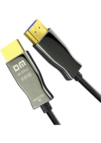 Dm HI050 4K 60Hz 2k 144Hz HDMI 2.0 Fiber Optik Görüntü ve Ses Aktarım Kablosu 50 Metre modelleri