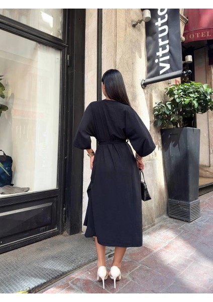 Sptrns Ayrobin Midi Elbise Siyah (Beden: S) modelleri