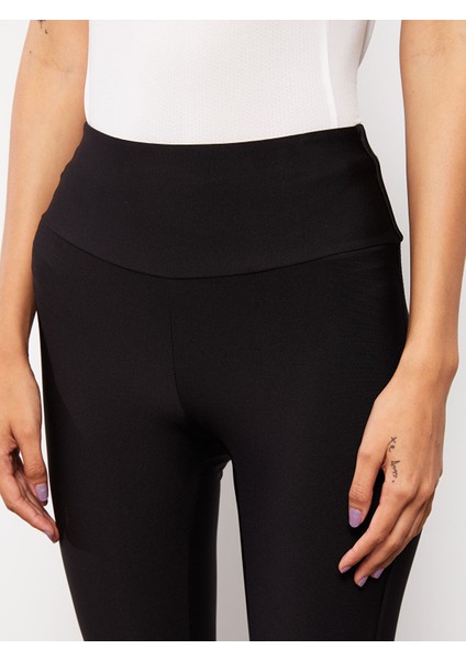 Yeni Sezon Kadın Beli Lastikli Düz Spor Tayt modelleri