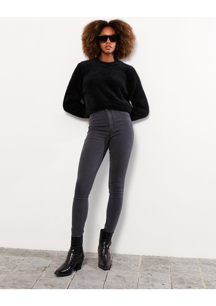 Yeni Sezon Yüksek Bel Jüpiter Süper Skinny Fit Kadın Jean Pantolon