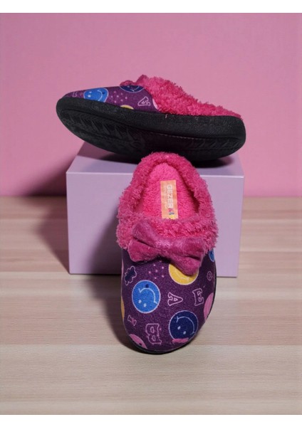 Çocuk Fiyonklu Yumuşak Taban Kreş Anaokulu Ev Terlik fırsatları