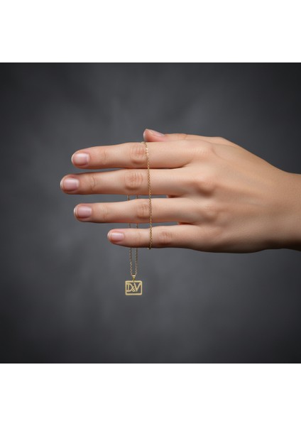 8 Ayar Altın Kolye Ucu D&v GM11094 0.5 gr fiyatları