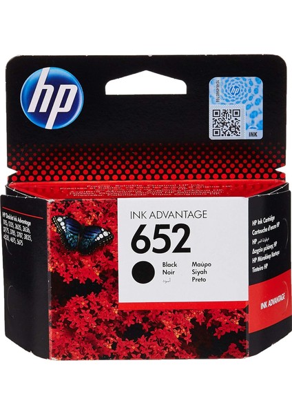 Hp 652 Siyah Mürekkep Kartuş 360 Sayfa (F6V25AE)