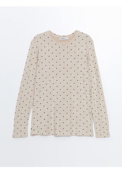 Yeni Sezon Bisiklet Yaka Puantiyeli Kadın Tişört indirimleri