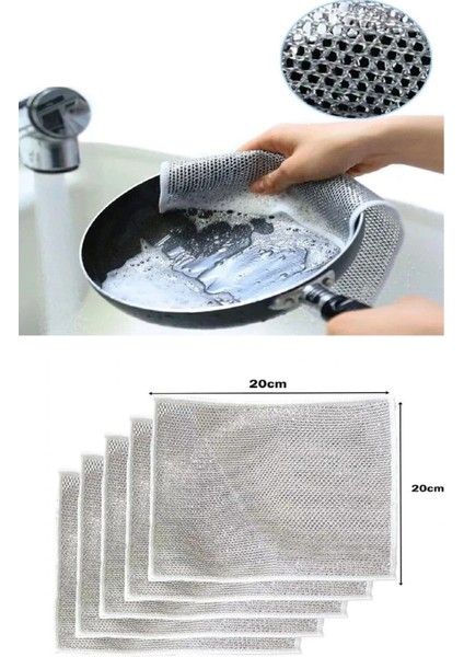 3 Adet Çok Fonksiyonlu Çizmeyen Tel Bulaşık Bezi Bulaşık Havlusu Bulaşık Temizlik Ovma Bezi fırsatları