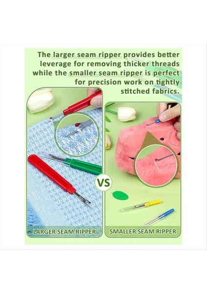 Dikiş Için Dikiş Rippers - 2 Büyük ve 2 Küçük Dikiş Sökücü Alet Iplik Ripper Nakış Çıkarma Aracı (Yurt Dışından) modelleri