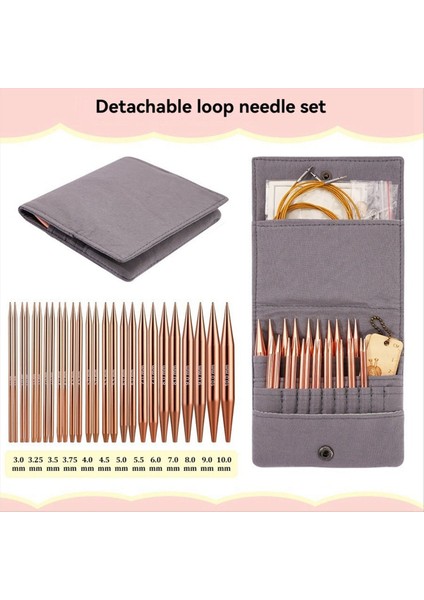 Alüminyum Dairesel Örgü Iğneleri Set Değiştirilebilir Tığ Işi Kancalar Dokuma Iplik Örgü El Sanatları Aksesuarlar Kiti (Yurt Dışından) indirimleri