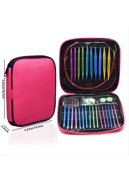 Dairesel Iğne Seti Alüminyum Oksit Çıkarılabilir ve Değiştirilebilir Dairesel Iğne Diy Örgü Aleti Kazak Iğne Seti (Yurt Dışından) modelleri