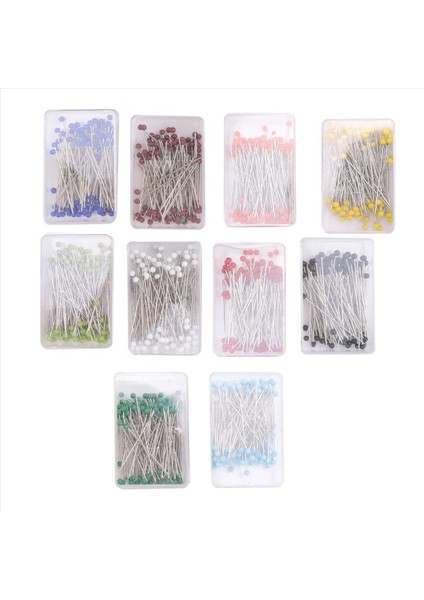 1000 Parça Dikiş Pimleri 38MM Cam Bilyalı Kafa Pimleri Siyinler Için Bileşenler Şeffaf Kılıflarla Çiçek Dekorasyonu 10 Renk (Yurt Dışından) modelleri