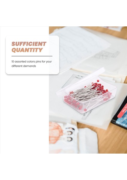 1000 Parça Dikiş Pimleri 38MM Cam Bilyalı Kafa Pimleri Siyinler Için Bileşenler Şeffaf Kılıflarla Çiçek Dekorasyonu 10 Renk (Yurt Dışından) indirimleri
