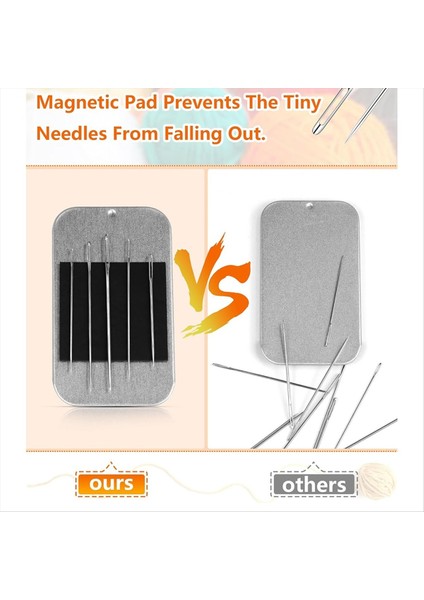 80 Adet Dikiş Iğnesi Seti 8 Boyutlu Paslanmaz Çelik Iğneler Dişli ve Manyetik Çıkartmalar Için Dıy (Yurt Dışından) fırsatları