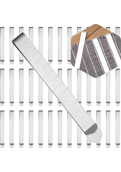 40PIECES Dikiş Klipsleri Seti Dikiş Ölçüm Cetvel Metal Etek Etleme Pimleri ve Işaretleme Aksesuarları Için (Yurt Dışından)