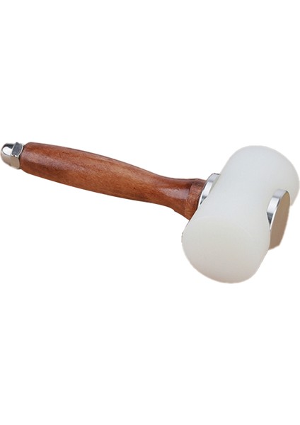 Naylon Deri Oyma Çekiç El Yapımı Deri Alet Sessiz Çift Kafa Kütük Alüminyum Alaşım Sap Perküsyon (Yurt Dışından)