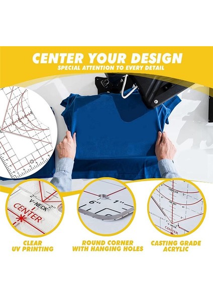 Hizalama Için T-Shirt Cetveli T-Shirt Cetvel Merkezli Tasarım T-Shirt Ölçüm Aracı Tüm Boyutlar Için Akrilik Cetvel (Yurt Dışından) indirimleri