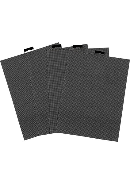 4pcs Plastik Örgü Tuval 14 Ct Siyah Plastik Örgü Tuval Tabakaları Nakış Için Plastik Örgü Ekran El Sanatları Için Dıy (Yurt Dışından)