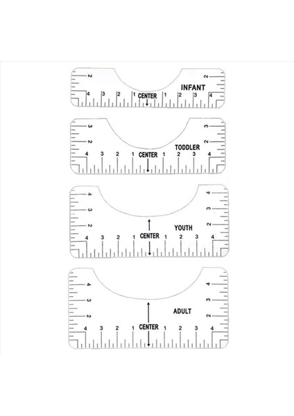 Vinil Için 8x T-Shirt Cetvel Kılavuzu Hizalama Aracı Grafik Tişört Merkezleme Aracı (Şeffaf) Için Hizalama Aracı (Yurt Dışından) fiyatları