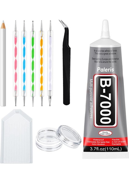 B-7000 Kristal Rhinestone Takı Yapıştırıcı Açık 110ML 3 7 Fl Oz Zanaat Yapıştırıcı Zanaat Bağı Kumaş Süper Onarım Yapıştırıcısı (Yurt Dışından)