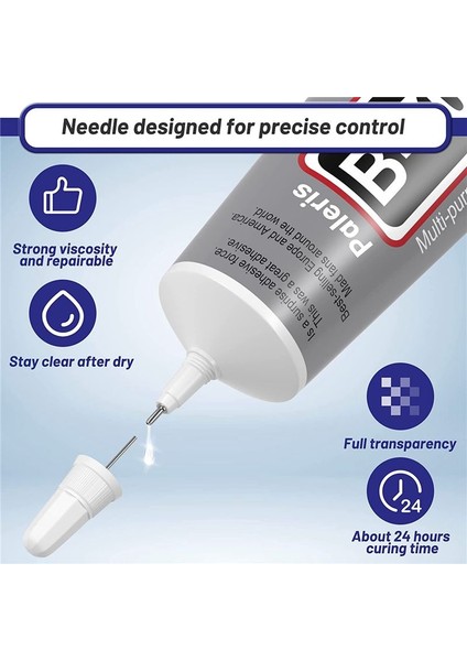 B-7000 Kristal Rhinestone Takı Yapıştırıcı Açık 110ML 3 7 Fl Oz Zanaat Yapıştırıcı Zanaat Bağı Kumaş Süper Onarım Yapıştırıcısı (Yurt Dışından) modelleri