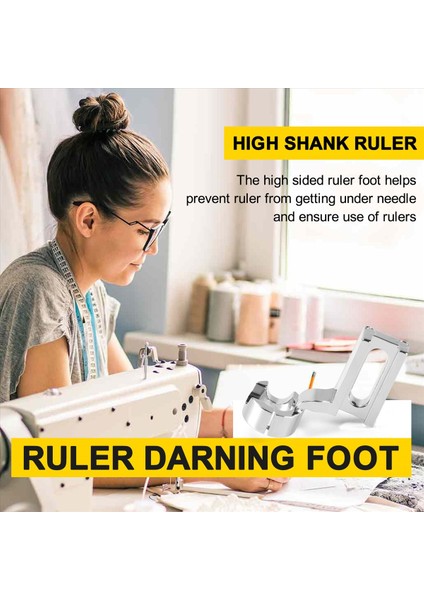 Çerçeve Kapitone Nakış Için Yüksek Şey Gank Cetvel Serbest Hareketli Depo Depolama Ayağı Janome 1600P 1600P-DX 1600P-QC 1600 Serisi (Yurt Dışından) fırsatları