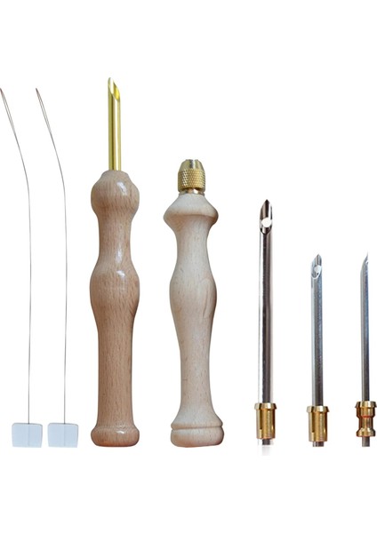 7pcs Yetişkinler Için Ayarlanabilir Yumruk Iğne Nakış Kiti - Araçlarla Tam Başlangıç Seti - Yumruk Iğnesi Için (Yurt Dışından)
