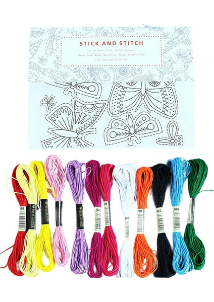 Su Çözünür Nakış Transferleri Dikiş Iğne Keçesi Nakış Kağıdı Dıy El Yapımı Su Çözünür Nakış Kiti (Yurt Dışından)