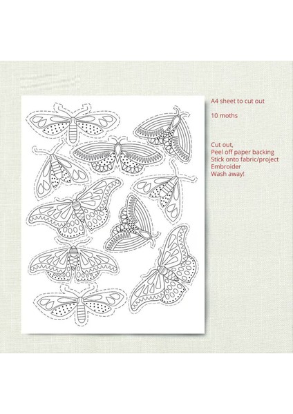 Su Çözünür Nakış Transferleri Dikiş Iğne Keçesi Nakış Kağıdı Dıy El Yapımı Su Çözünür Nakış Kiti (Yurt Dışından) indirimleri