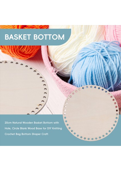 20 cm Doğal Ahşap Sepet Tabanı Delikli Dıy Örgü Tığ Işi Torbası Için Daire Boş Ahşap Taban Alt Şekillendirici Zanaat (Yurt Dışından) fırsatları