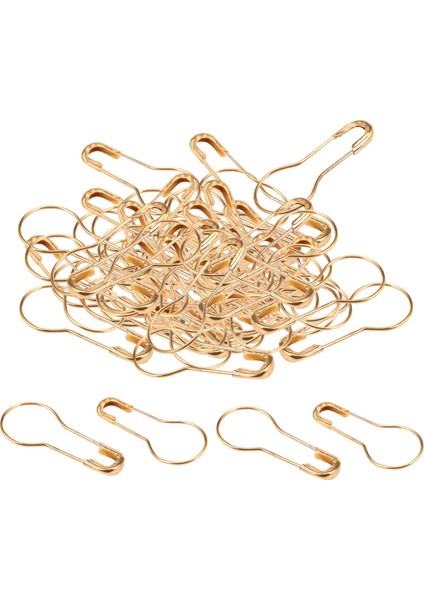 Kabak Kancaları Calabash Şekil Güvenlik Pimleri Salıncak Etiketi 100 Adet Altın Tonu (Yurt Dışından)