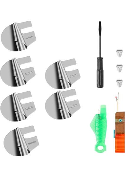 Evrensel Dikiş Havalandırılmış Hemmer Ayağı Havza Basınç Ayağı Dikiş Makinesi Için 6pcs (3/4/5/6/7/8mm) (Yurt Dışından)