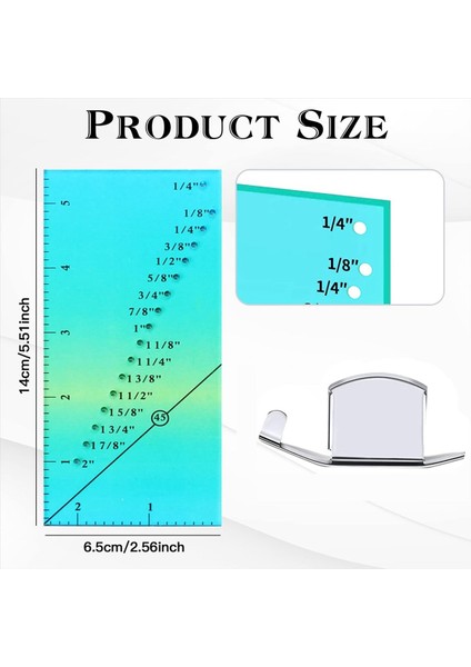 2 Adet Dikiş Kılavuzu Cetvel 4 Adet Manyetik Dikiş Kılavuzu 1/8 Inç Ila 2 Inç Düz Çizgi Kenarları Dikiş Cetveli (Yurt Dışından) modelleri