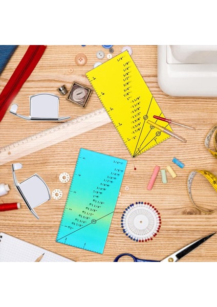 2 Adet Dikiş Kılavuzu Cetvel 4 Adet Manyetik Dikiş Kılavuzu 1/8 Inç Ila 2 Inç Düz Çizgi Kenarları Dikiş Cetveli (Yurt Dışından) fırsatları