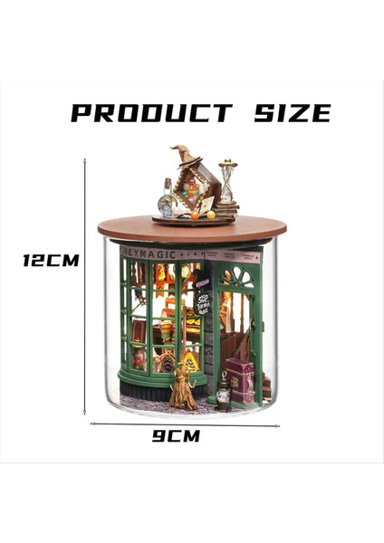Dıy Book Nook Yetişkinler Için Kitler - Ahşap Dollhouse- 3D Bulmaca Minyatür Ev Kiti Koleksiyoncular Için Magic Shop Diy Kabin (Yurt Dışından) fiyatları