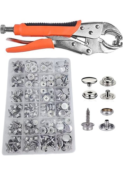 Snap Darfener Kiti Snap Düğmeleri Için Ayarlanabilir Pense Tuval Için Snap Düğmesi ile Snap Depoener Tool Kiti Tekne Kapakları (Yurt Dışından)