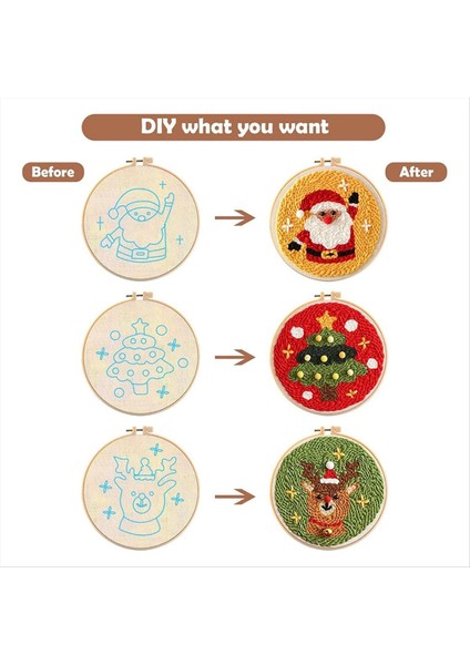 Nakış Iğnesi Seti Çeşitli Nakış Iğneleri Yeni Başlayanlar Için Uygun Ayarlanabilir Ahşap Sap Delme Iğnesi (Yurt Dışından) indirimleri