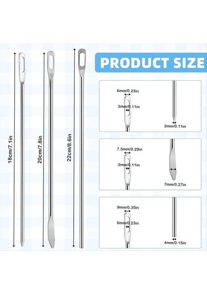 3 Pcs Drawstring Threader Aracı Yedek Dikiş Iğne Metal Hızlı Işaretleyici Halat Esnek Kolay Drawstring Threader (Yurt Dışından) fiyatları