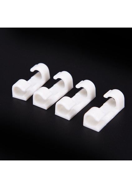 40PCS Tel Sabitleme Kelepçesi Klipsi Masaüstü Tel Temizleme Klipsleri Kelepçeler Kablo Klips Cihazı USB Kordon Klipsleri Tutucu Organizatör (Siyah Beyaz) (Yurt Dışından) fırsatları