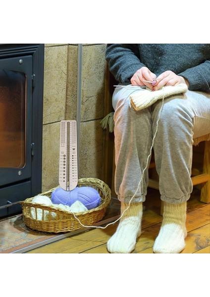 Yeni Başlayanlar Için Hafif Boyutlandırma Cetvelini Dikmek Için Örgü Için Ahşap Çok Fonksiyonlu Çorap Cetvel (Yurt Dışından) fırsatları
