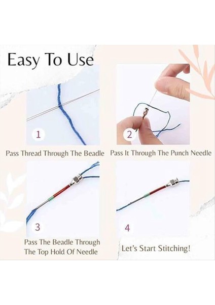 Kolay Dikiş Nakış Dikiş Yumruk Iğneleri Seti Yumruk Iğne Aleti Dahil Nakış Malzemeleri (Yurt Dışından) fırsatları